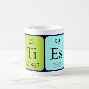 Ties periodic table name mug
