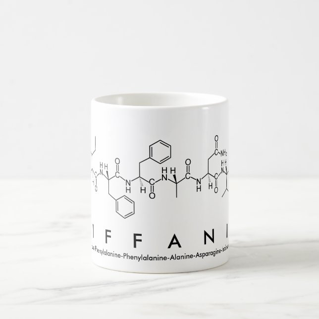 Tiffanie peptide name mug (Center)