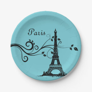 Tiffany Blue Paris Plate