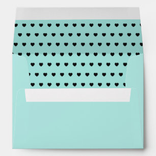 Tiffany Hearts Envelope (teal blue)