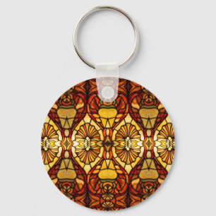 Tiffany Lamp Symmetry Key Ring