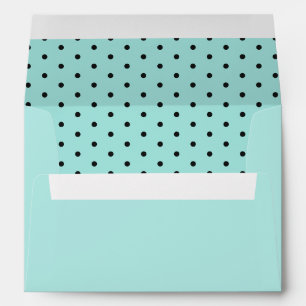 Tiffany Polka Dots Envelope (teal blue)