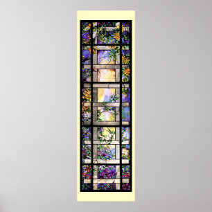 Tiffany Stained Glass Vines Print