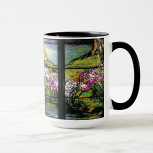 Tiffany Stained Glass Water Garden Mug