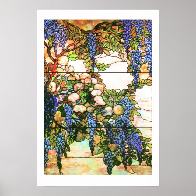 Tiffany Stained Glass Wisteria Print (Front)