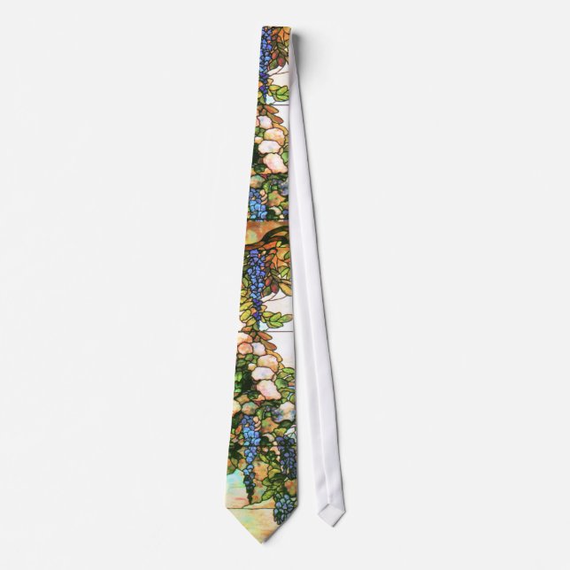 Tiffany Stained Glass Wisteria Tie (Front)