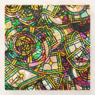 Tiffany Style Glass Coaster