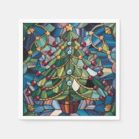 Tiffany-Style Stained Glass Christmas Tree