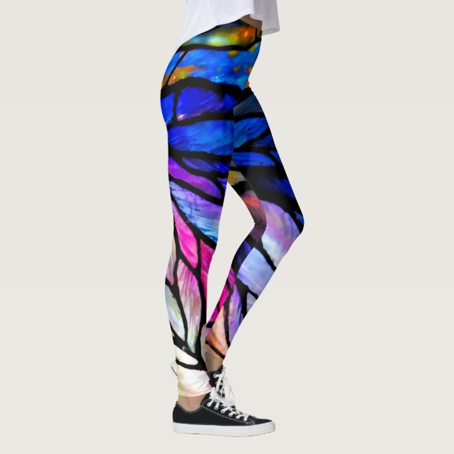 Tiffany-Style Stained Glass Leggings (Right)