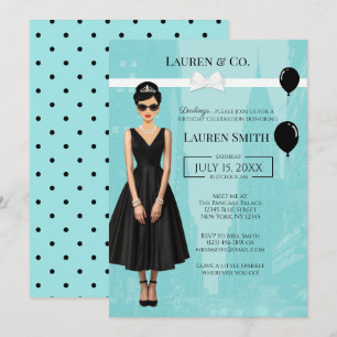 Tiffany's Birthday and Co Audrey Invitation