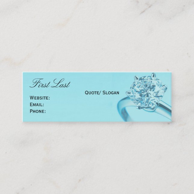 Tiffany's Chic Mini Business Card (Front)