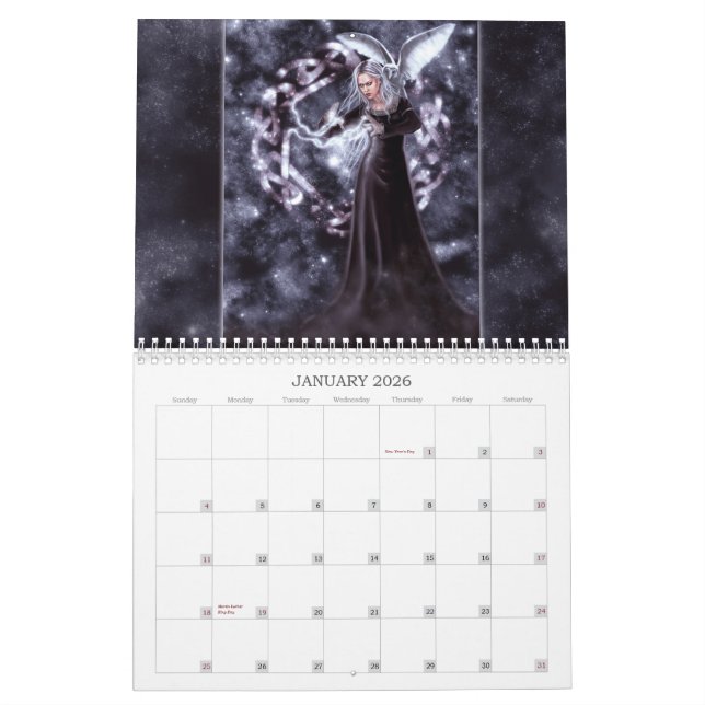 Tiffany's Realm 12-Month Calendar (Jan 2026)