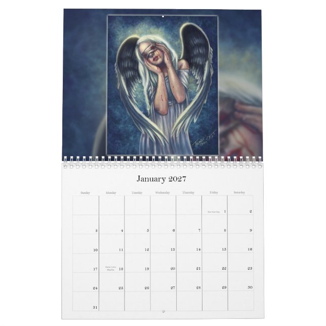 Tiffany's Realm Dark Fantasy Calendar (Jan 2027)