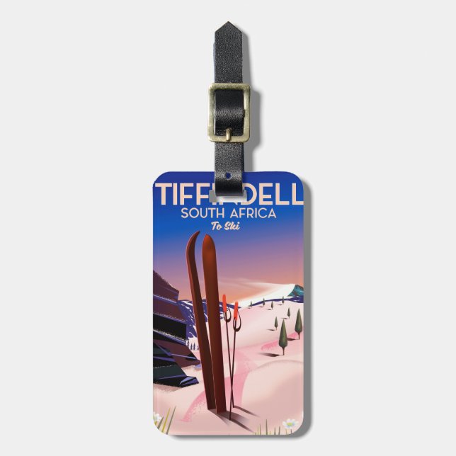 Tiffindell South Africa Ski poster Luggage Tag (Front Vertical)