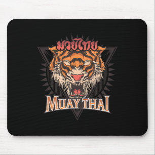 Tigar Muay Thai Mma Vintage Kickboxing Training Mouse Pad