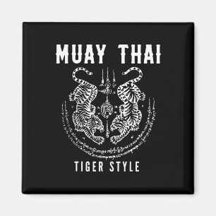 Tigar Style Muay Thai Vintage Kickboxing Training Magnet