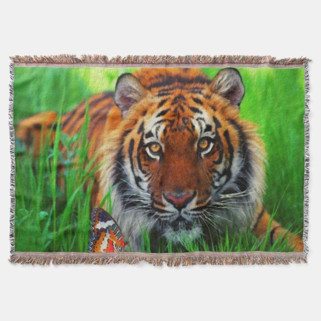Tiger 1 Throw Blanket (Front)