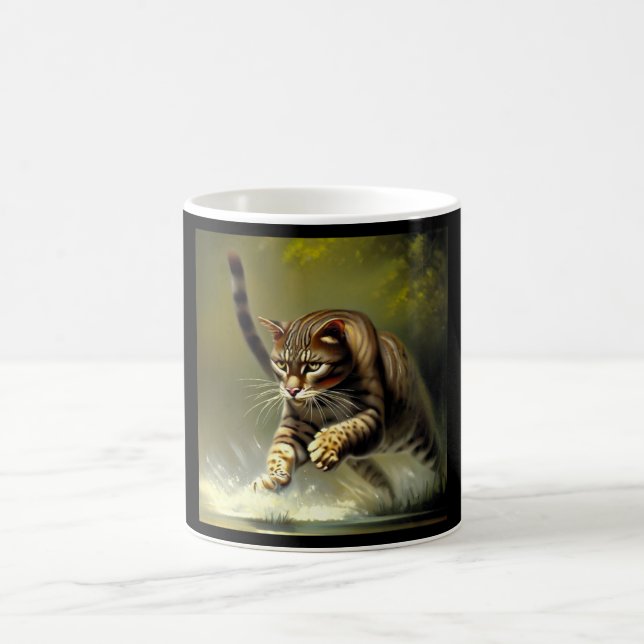 Tiger (1) Wild Cat  Coffee Mug (Center)