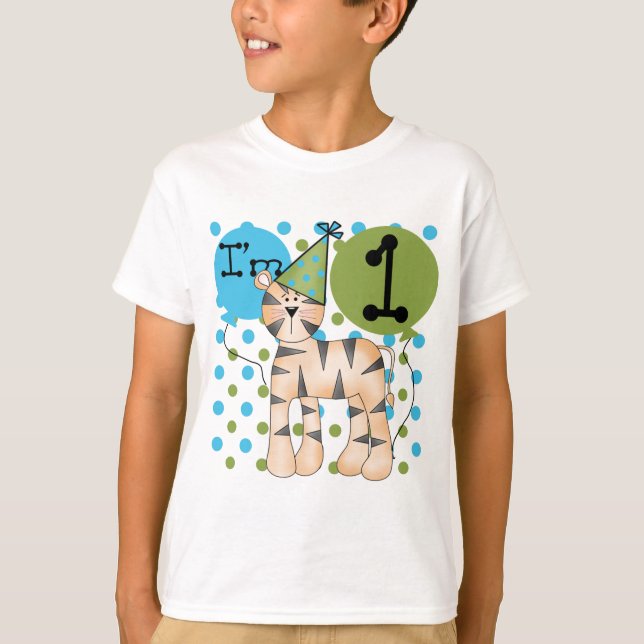 Tiger 1st Birthday T-shirts and Gifts (Front)