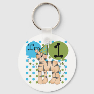 Tiger 1st Birthday T-shirts and Gifts Key Ring