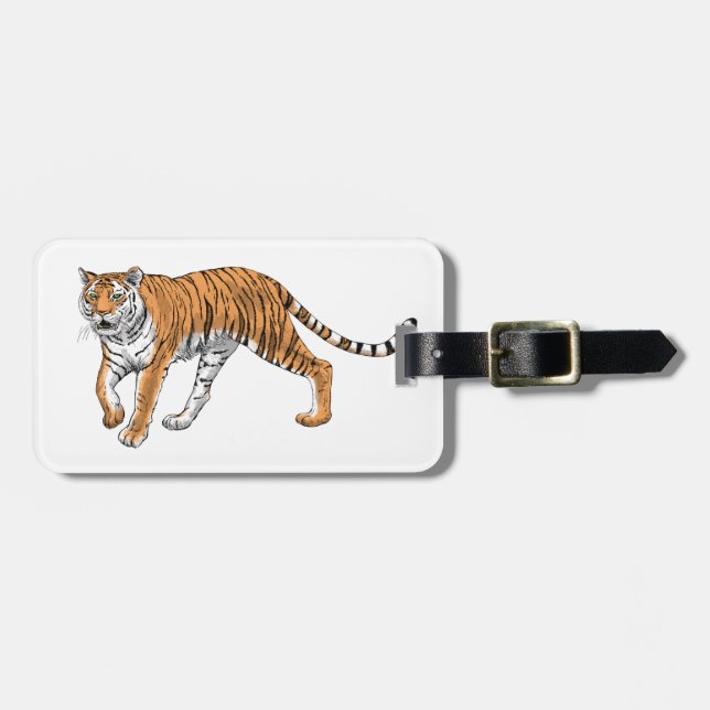 Tiger 2 luggage tag (Front Horizontal)