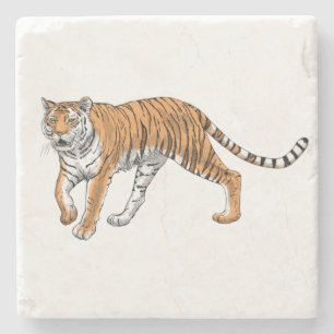 Tiger 2 stone coaster