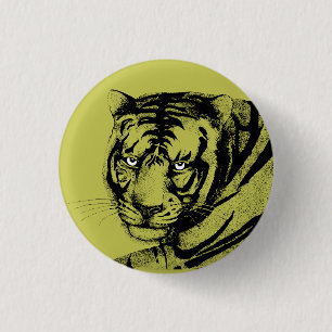 TIGER 3 CM ROUND BADGE