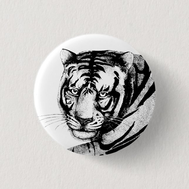 TIGER 3 CM ROUND BADGE (Front)