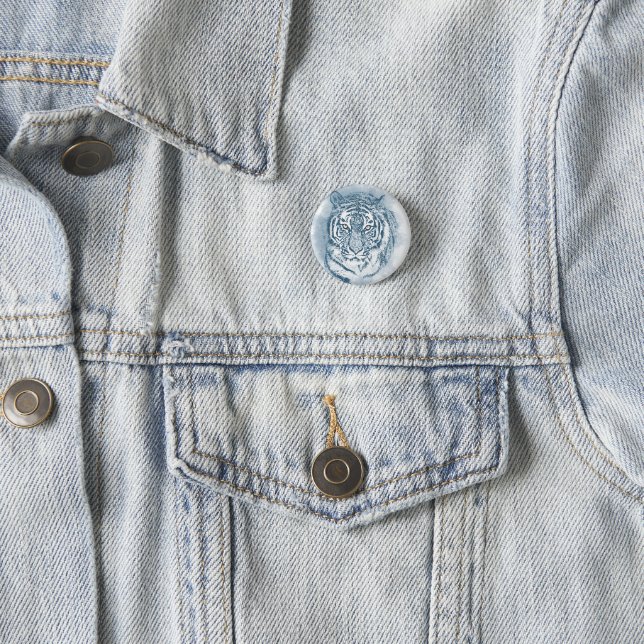 tiger 3 cm round badge (In Situ)