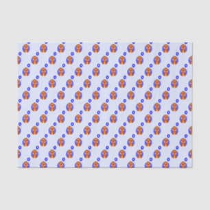 Tiger 5 year old blue tissue paper