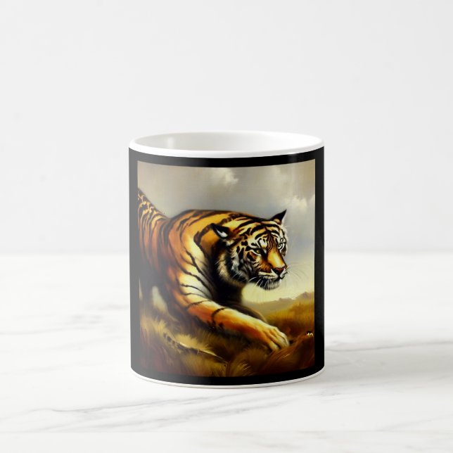 Tiger (7) Wild Cat  Coffee Mug (Center)