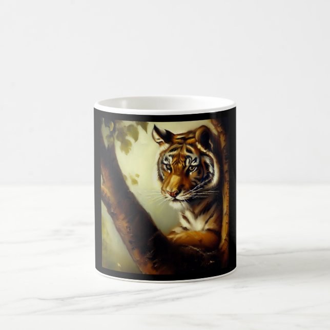 Tiger (9) Wild Cat  Coffee Mug (Center)
