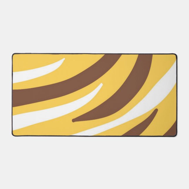 tiger abstract art desk mat (Front)
