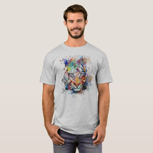 Tiger Abstract art Painting T-Shirt