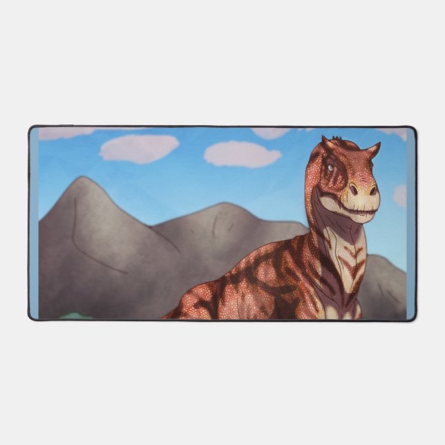 Tiger Allosaurus Desk Mat (Front)