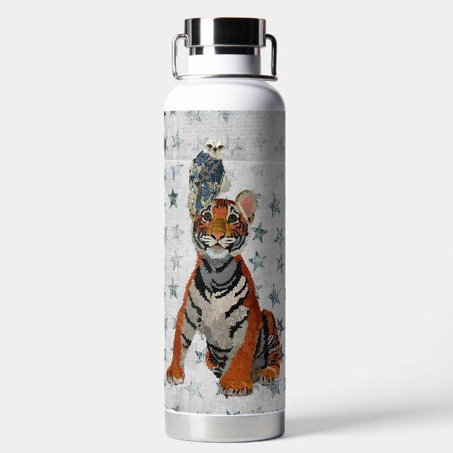 TIGER AND BLUE FALCON WATER BOTTLE (Back)