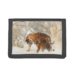 Tiger and Cub Tri-fold Wallet