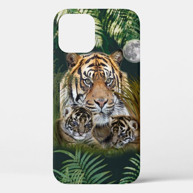 Tiger and cubs Case-Mate iPhone case (Back)