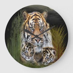 Tiger and Cubs clock