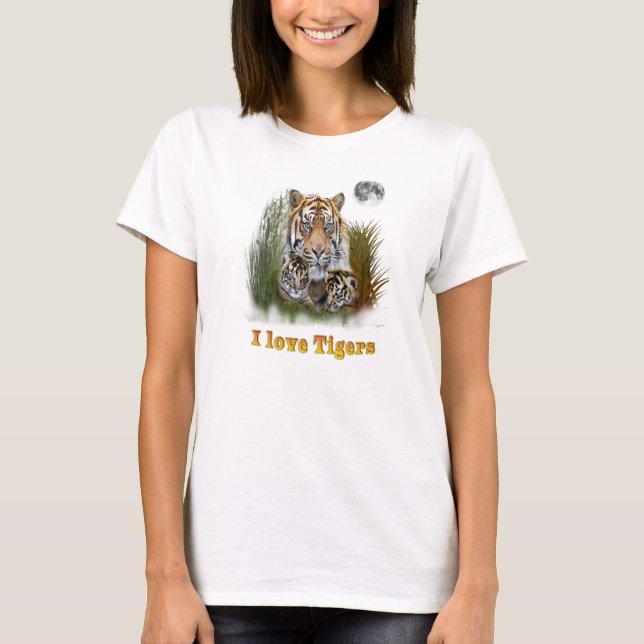Tiger and cubs T-Shirt (Front)