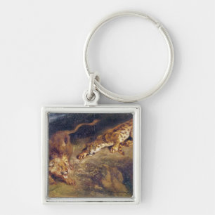 Tiger and Lion Key Ring