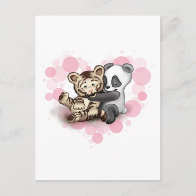 Tiger and Panda Postcard (Front)