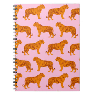 Tiger Animal Pink Modern Notebook