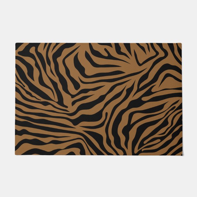 Tiger Animal Print Doormat (Front)