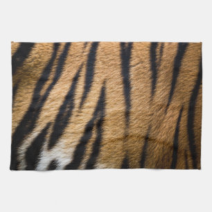tiger animal skin fur texture nature stripes patte tea towel