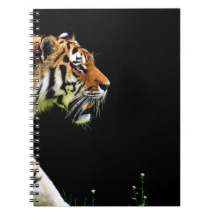 Tiger Approaching - Wild Animal Artwork Spiral Notebook