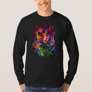 Tiger Art Animal Lovers Colourful Premium T-Shirt