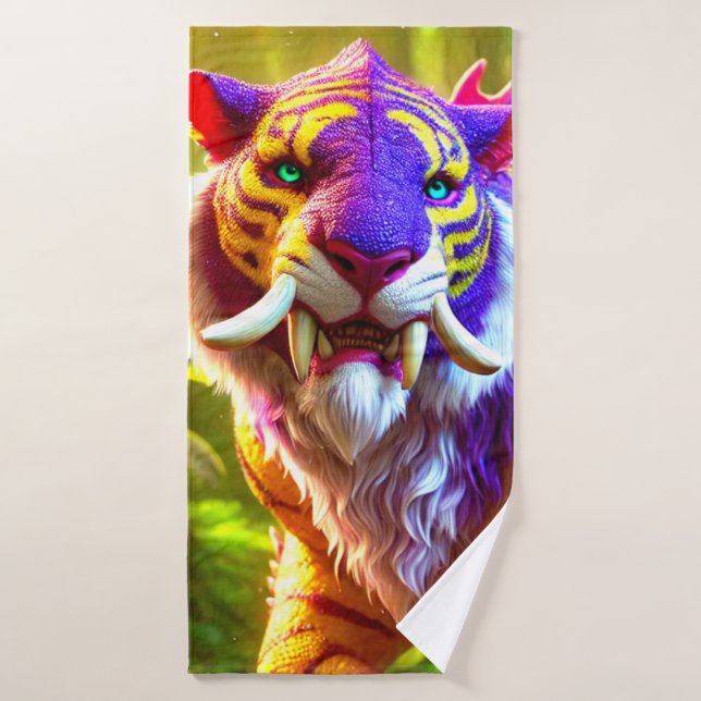Tiger Art Bath Towel (Bath Towel)