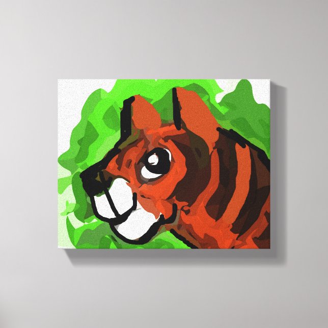 Tiger Art Canvas Print (Front)