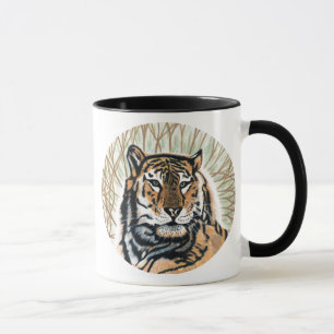 Tiger Art Colour Pencil Drawing Mug